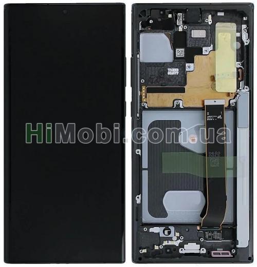 Дисплей (LCD) Samsung N985 Galaxy Note 20 Ultra/ N986 з сенсором AURA BLACK + рамка GH82-23622A