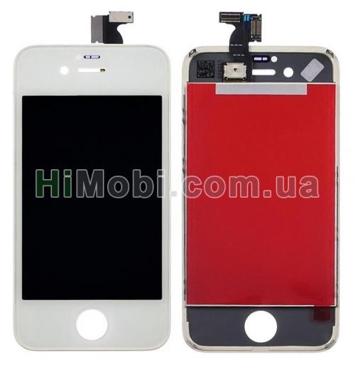 Дисплей (LCD) iPhone 4S з сенсором білий