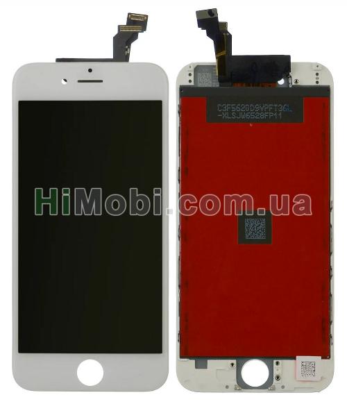Дисплей (LCD) iPhone 6 (4.7) з сенсором білий оригінал (переклеєний)