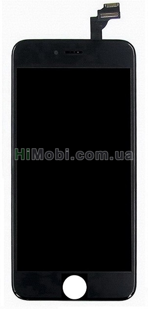 Дисплей (LCD) iPhone 6 Plus з сенсором чорний оригінал (переклеєний)
