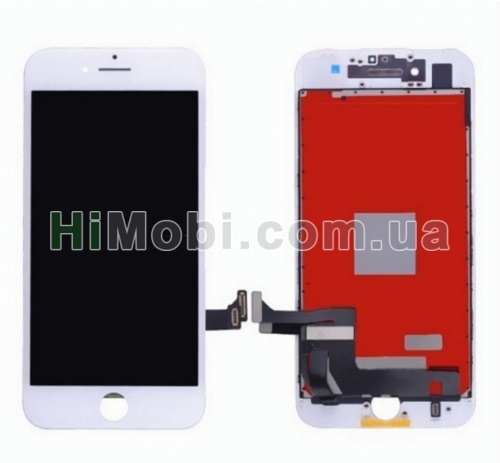 Дисплей (LCD) iPhone 7 Plus з сенсором білий оригінал (переклеєний)