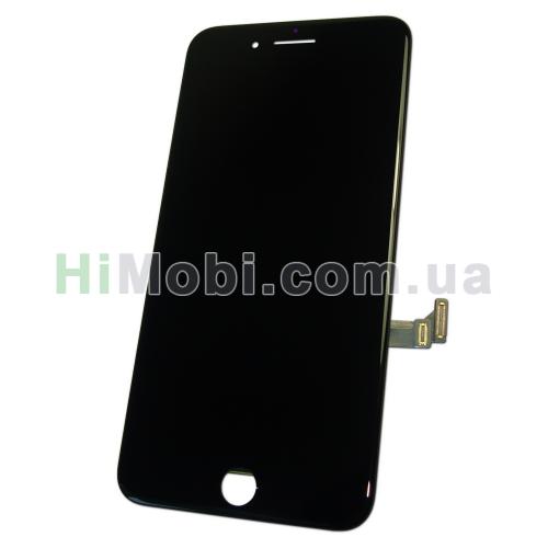 Дисплей (LCD) iPhone 8 Plus з сенсором чорний оригінал (переклеєний)