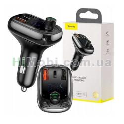 FM модулятор Baseus T Shaped S-13 2USB+PD 36W 3.4A чорний CCMT000101
