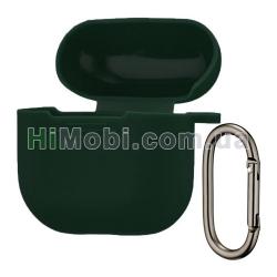 Накладка силіконова AirPods 4 з карабіном Atrovirens