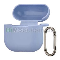 Накладка силіконова AirPods 4 з карабіном Lilac