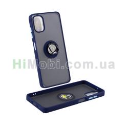 Накладка Goospery Ring Case 3в1 Samsung A06 темно-синій