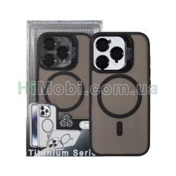 Накладка MagSafe Berlia Titanium Series iPhone 16 Pro Max Black