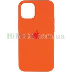 Накладка Silicone Case Full iPhone 14 Pro Max (13) Orange