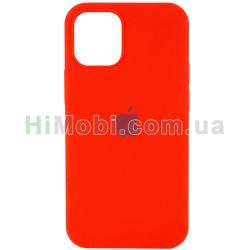 Накладка Silicone Case Full iPhone 15 Pro Max (14) Red