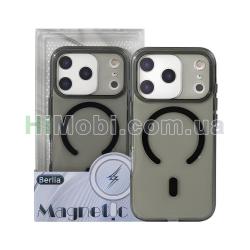 Накладка MagSafe Berlia Glaze Magnetic Series 2.0 mm PC iPhone 17 Pro Black