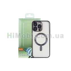 Накладка MagSafe Berlia Sheen Series Electroplate iPhone 14 Pro Max Black
