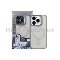 Накладка MagSafe Berlia Titanium Series iPhone 14 Pro Max Gray