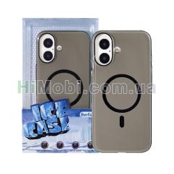 Накладка MagSafe Berlia Ice Case PC iPhone 16 Plus Grey