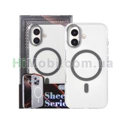 Накладка MagSafe Berlia Sheen Series 2.0mm PC iPhone 17 Gray