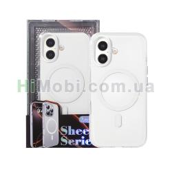 Накладка MagSafe Berlia Sheen Series 2.0mm PC iPhone 17 White
