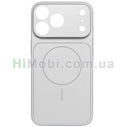 Накладка MagSafe CASE LAB Glases Matte Case iPhone 15 Pro Silver