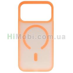 Накладка MagSafe CASE LAB Silicone Softy iPhone 17 Pro Orange
