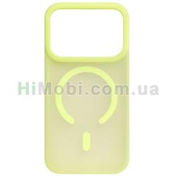 Накладка MagSafe CASE LAB Silicone Softy iPhone 17 Pro Max Shine green
