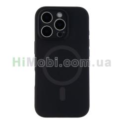 Накладка MagSafe Glow Silicone Case iPhone 16 Pro Max Black