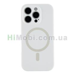 Накладка MagSafe Glow Silicone Case iPhone 16 Pro Max White