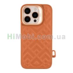 Накладка MagSafe Kajsa Briquette Collection Rhombus iPhone 16 Pro Max Brown