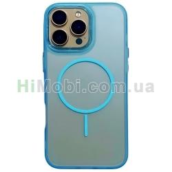 Накладка MagSafe TPU CASE LAB New color matte for Apple iPhone 14 Pro Blue