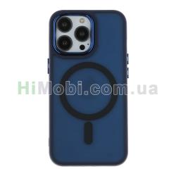 Накладка MagSafe TPU+PC Space Magnetic Color iPhone 13 Pro Dark Blue