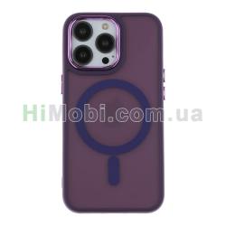 Накладка MagSafe TPU+PC Space Magnetic Color iPhone 14 Pro Max Dark Purple