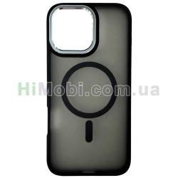 Накладка Matte Metal MagSafe iPhone 15 Pro Black