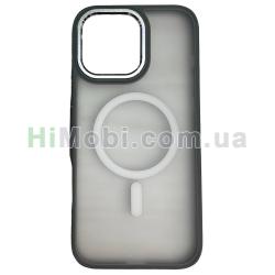 Накладка Matte Metal MagSafe iPhone 15 Pro Max Silver