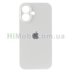Накладка Silicone Case Full Square iPhone 16 (09) White