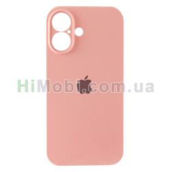 Накладка Silicone Case Full Square iPhone 16 (12) Pink