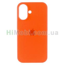 Накладка Silicone Case Full iPhone 16 (13) Orange