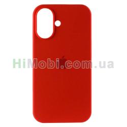 Накладка Silicone Case Full iPhone 16 (14) Red