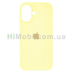 Накладка Silicone Case Full iPhone 16 (50) Canary yellow