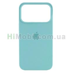 Накладка Silicone Case Full iPhone 17 Pro (21) Sea blue