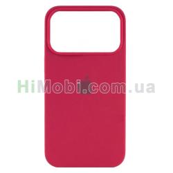 Накладка Silicone Case Full iPhone 17 Pro Max (37) Rose red
