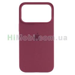 Накладка Silicone Case Full iPhone 17 Pro (42) Maroon