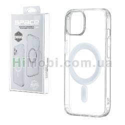 Накладка Space MagSafe HQ iPhone 15 Pro Max Transparent