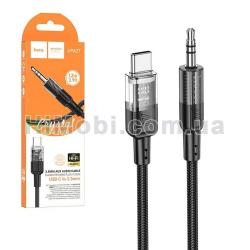 AUX кабель Hoco UPA27 Type-C to 3.5mm 1.2m чорний