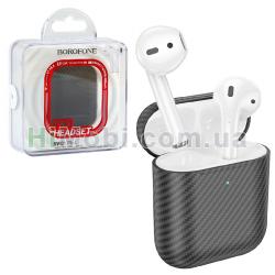 Навушники бездротові Borofone BW01 Plus TWS Carbon version