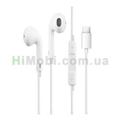 Навушники з мікрофоном Apple JH-4A Type-C білий