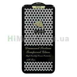 Захисне скло 9D Flayr Diamond iPhone 13 Pro Max/ 14 Plus чорне (тех упаковка)