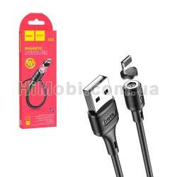 USB кабель магнітний Hoco X52 Blaze Magnetic Lightning 1.0m чорний