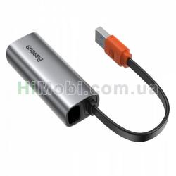 Перехідник Baseus STEEL CANNON SERIES USB A GIGABIT LAN ADAPTER14.5