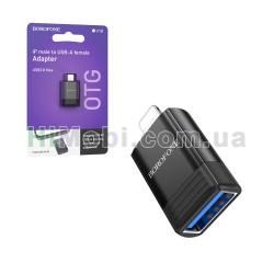 OTG перехідник Borofone BV18 Lightning male to USB2.0 female