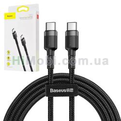 PD кабель Baseus Cafule Type-C PD2.0 60W 1.0m Gray/ Black