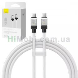 PD кабель Baseus CoolPlay Series Fast Charging Type-C 100W 1.0m White