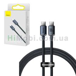 PD кабель Baseus Crystal Shine Series Type-C 100W 1.2m Black