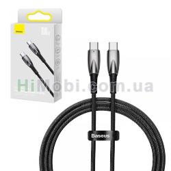 PD кабель Baseus Glimmer Series Fast Charging Data Cable Type-C 100W 1.0m Black